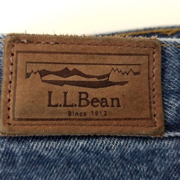 L.L. Bean Flannel Lined Comfort Waist Mens Jeans Size 40 X 29 100% Cotton - Picture 7 of 8